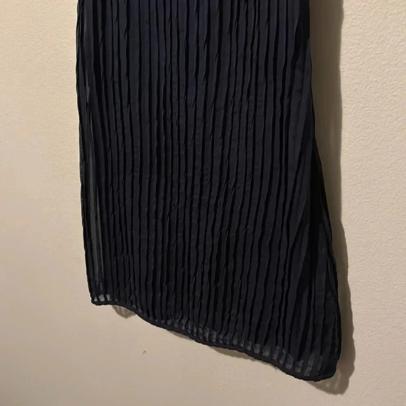 Alice & Olivia 100% Silk Mini Navy Blue Dress Womens XS Prom Homecoming Event - Picture 4 of 6